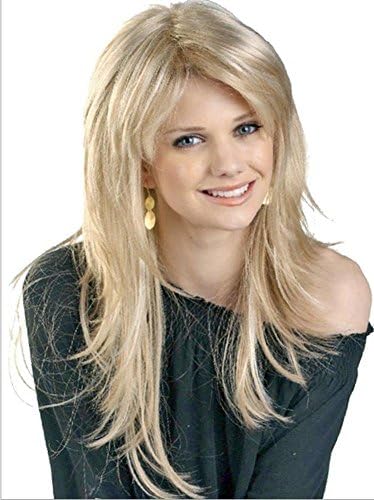 2017 Trendy Long Straight Premium Hair European Light Blonde Hair Wig