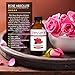 Rose Absolute With Rosehip Oil & Jojoba, 100% Pure, Premium, Authentic, Therapeutic Sensual Essential Oil, Light Weight, Absorbs Quickly, Romantic/Sensual Uplifting Floral Aroma
