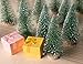 Juvale 12 Pack Mini Christmas Trees for Tabletop, Xmas Holiday Home Indoor Decorations, 4.25 x 2 inches