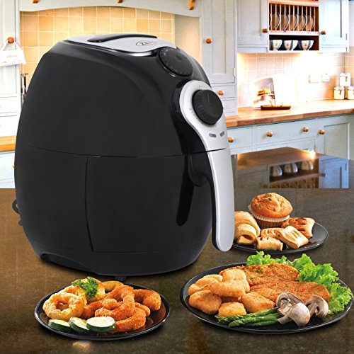 Click Here to See More Images TAVLAR 1500W Electric Air Fryer Multifunction Programmable Timer & Temperature Control