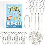 Gejoy 136 Pieces Heat Shrink Plastic Sheet Kit