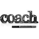ChalkTalkSPORTS Coach Wood Word with Silver Pen - Handcrafted Autograph Sign & Coach Gift - Ready to Sign