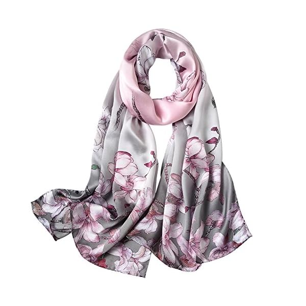 STORY OF SHANGHAI Bufandas de 100% Seda de Morera Pañuelo Mujer Seda Chal Estolas Madre y Dama Regalos para Mujeres | DeHippies.com