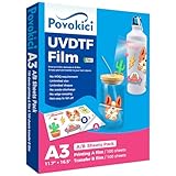 POVOKICI UV DTF Transfer Film Paper, A3 200 Sheets