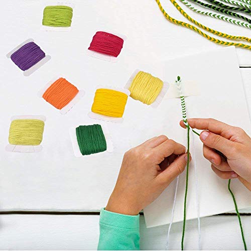 Embroidery Floss with Organizer Storage Box, BASEIN 108 Colors Friendship Bracelets Floss String Embroidery Thread String Kit with 39 Pcs Cross Stitch Kits Tools