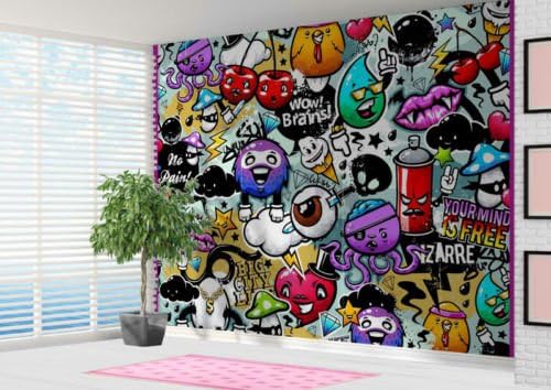 Scarica Gratis Images Papier Peint Mural Graffiti Stickerbomb De Style Art Graffiti le plus cool par