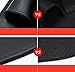 Carmoni Seat Back Car Organizer Pu Leather Seat Back Kick Protectors for Kids, Storage Bottles, Tissue Box, Toys - Black
