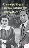 Journal politique, Tome 1 : août 1937-septembre 1939 (TEMPUS) (French Edition) by 