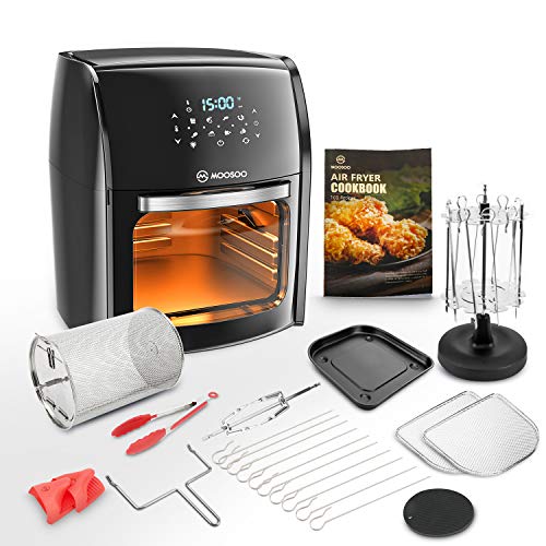 MOOSOO Air Fryer, 12.7QT Air Fryer Oven 8in1, 1700W Electric