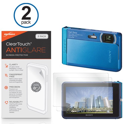 Sony Cyber-shot DSC-TX30 Screen Protector, BoxWaveÂ® [ClearTouch Anti-Glare (2-Pack)] Anti-Fingerprint Matte Film Skin for Sony Cyber-shot DSC-TX30