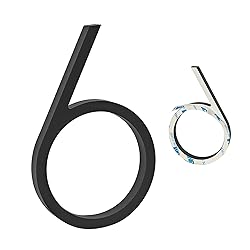 YWONOBS Door Numbers, 5 Inches 3D Self Adhesive