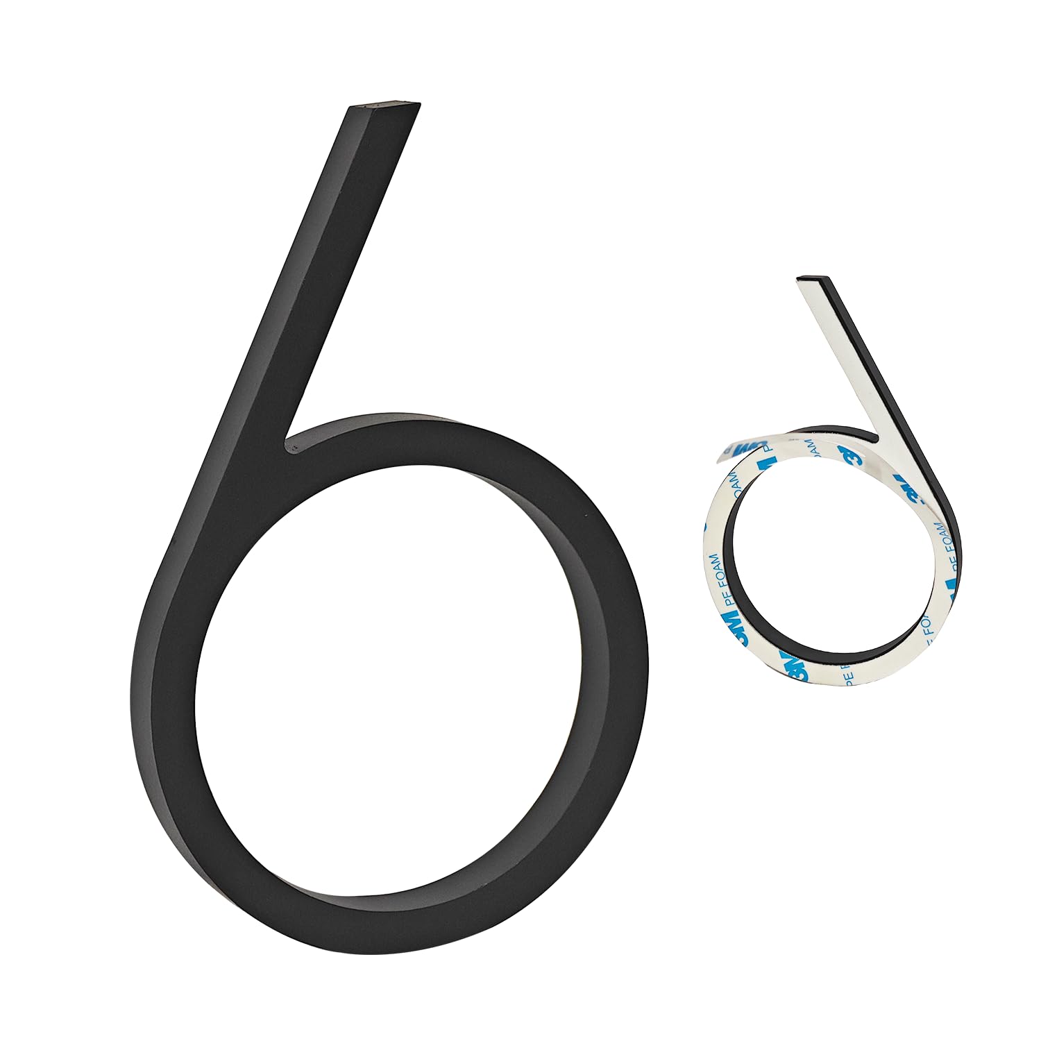 YWONOBS Door Numbers, 5 Inches 3D Self Adhesive
