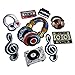 Music Series Embroidery Patch Radio/Tape/Player/Headphone/Music Symbol Garment Decoration/Shoes/Hats Patch（9 Pcs）