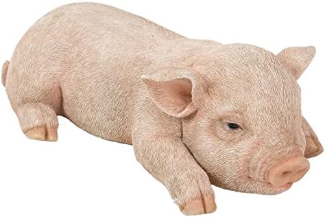 Vivid Arts - Sleeping Pet Pals Piglet Home or Garden Decoration (XRL-SLPG-F), Clear