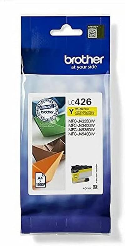 Brother LC-426Y Yellow Ink Cartridge Standard Yield 1500 Pages Original