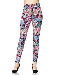 Pali EE. UU. Actualizado mejor venta impreso cepillado suave Leggings normal y Plus