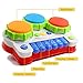 AMOSTING Baby Music Toy Drums for Kids Learning Development Fun Toddler Toy Music Keyboard Baby Piano Toy Drum Set, Musical Toys Baby Preschool Learning Toys Early Learning Educational Games Toys