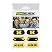 EyeBlack University of Michigan Wolverines Under Eye Fan Sticker-College - Football, Basketball, Softball, Baseball, Tailgate, Cheer- Peel-n-Stick- 6 Strips (3 Pairs)