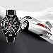 DDLBiz Men's Racer Military Pilot Aviator Army Silicone Sports Watch (A) (White)