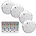 AomeTech Multi Color Remote Controlled Submersible Underwater LED Lights for Aquarium, Pond, Wedding, Halloween, Christmas, Party, Events (4 Pieces)