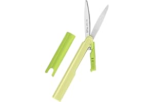 PLUS(プラス) Plus Pen Style Non-Stick Compact TSA Twiggy Scissors with Cover, Green