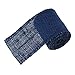 HOUSWEETY Natural Jute Burlap Mesh Ribbon Navy blue 6.0cm(2 3/8