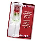 Forever Rose - Valentines Day or Special Occasion - Say I Love You with this Handmade Glass Roses with Love Poems 5