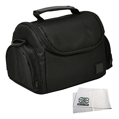 Medium Soft Padded Digital SLR Camera Travel Case/Bag with Clip-on Detachable and Adjustable Strap