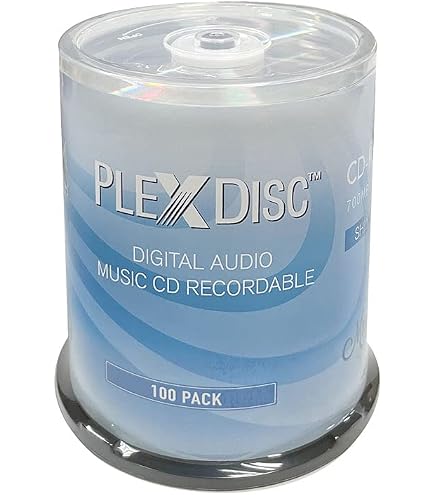 Amazon.com: PlexDisc 52x Digital Audio Music CD-R Disc 700MB White