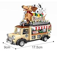 LOZ Hot Dog Hotdog Store Car Building Blocks Micro NO.1116 Compatible Nano Chistmas Bithday Gifts for Kids DIY Figures Assemble Educational Toys Model Kits