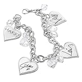 One Direction Crystal Signature Hearts Bracelet