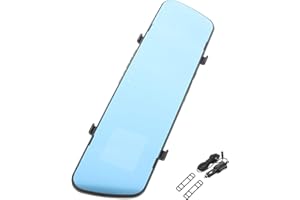 POPETPOP Thin 2.4" Mirror Dash Cam with Backup Camera, Single Lens Rearview Mirror Camera for Parking