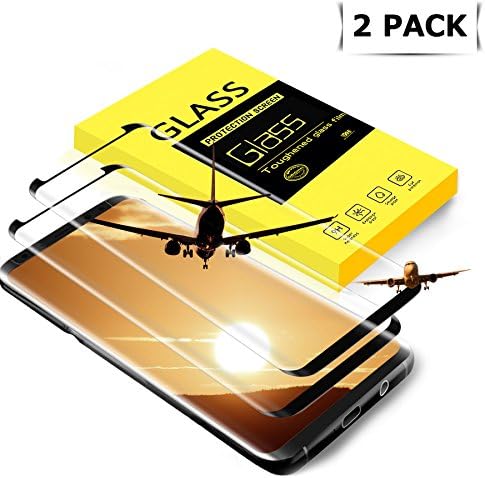 tengsu Galaxy S8 Plus Screen Protector (2-Pack), [Care Fridendly] [3D Touch Compatible] HD Clear Anti-Glare and Bubble-Free Tempered Glass Screen Protector for Galaxy S8 Plus