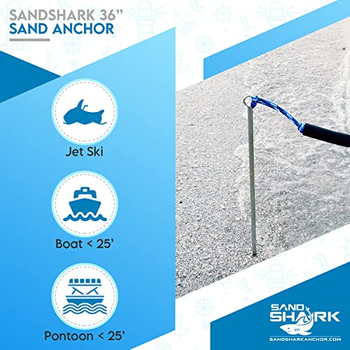 Sand Shark Lite Series Boat Anchor, Sand Anchor, Shallow Water Anchor for Jet Ski, Boat, Kayak