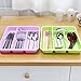 Qianle Plastic Silverware Cutlery Tray 4 Compartment Drawer Organizers Pink