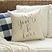 Meekio Farmhouse Pillow Covers with It's So Good to Be Home Quotes 18
