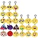 BESTOMZ 24Pack Mini Keychain, Mini Pop Plush Pillow Keychain, Keychain Decorations, 2