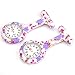 Top Plaza Women's Girls' Fashion Floral Nurse Clip-on Fob Brooch Silicone Jelly Hanging Pocket Watch