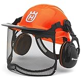 Husqvarna 577764601 Pro Forest Helmet System with Visor/Hearing Protection