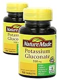 Nature Made Potassium Gluconate 550mg, 100 tablets (Pack of 2)