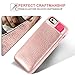 LAMEEKU iPhone 6/6S Wallet Case, iPhone 6S Card Holder Case, iPhone 6 Leather Case with Credit Card Holder Slot ID Card Pockets Protective Cover Compatible for iPhone 6 / 6S 4.7 inch - Rose Gold