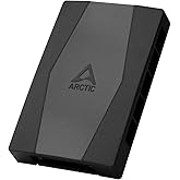 ARCTIC Case Fan Hub - 10-fold PWM Fan Distributor with SATA Power - Black