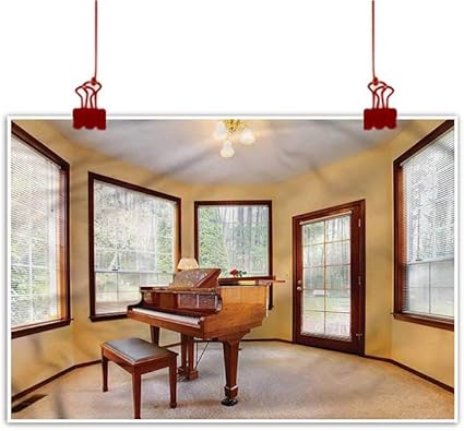 Amazon Com Decorative Art Print Antique Round Room With Piano