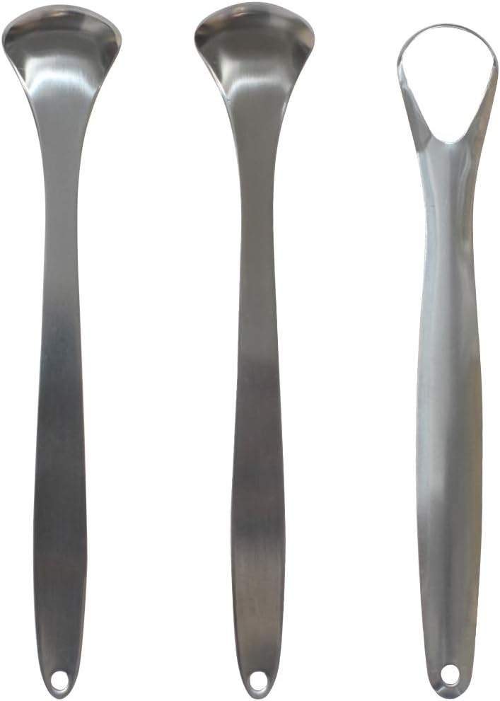 Tongue Scraper Reusable Oralcare Tongue Stainless Steel Oral Brush Tongue Cleaners for Adults Kids for Oral Care Fresh Breath…
