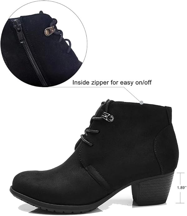VJH Confort Lace Up Comfortable Booties