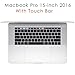 VFENG Premium 6-in-1 3M Skin Decals Screen Protector for 2016~2022+ MacBook Pro 15 Inch with Touch Bar(Model: A1707/A1990)-Silver