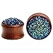 KUBOOZ wood ear pugs tunnel piercing body jewelry ear gauges (12mm(1/2