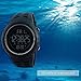 Men's Digital Watches Japanese Quartz Movement 50M Waterproof Rubber Strap Dress Watch Sport Wrist Watches