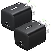 Belkin USB C Charger Block 25W (2 Pack) – PD3.0 PPS Super Fast Charging - Samsung Galaxy S25, S24, Apple iPhone 16, iPhone 15