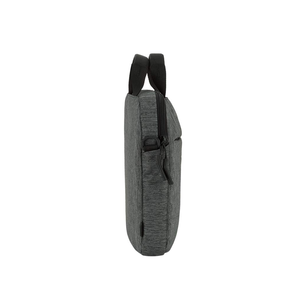 Incase City Brief Messenger Bag for 16 inch Laptops and Tablets - Plush Fleece Lined Laptop Compartment, Quick Access Pocket for Accessories, Adjustable Shoulder Strap - Heather Black/Gunmetal Grey